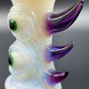 Hand-blown Secret White Guardian Of The Rabbit Hole Spoon - Leviathan Glass original