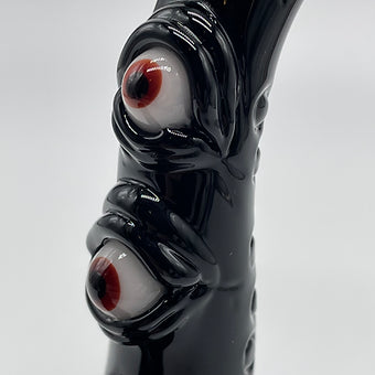 Hand-blown Black Dragon Sherlock - Leviathan Glass original
