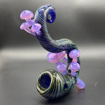 Pink Slime Mushroom Sherlock sher-1 by Leviathan Glass - artisan detail