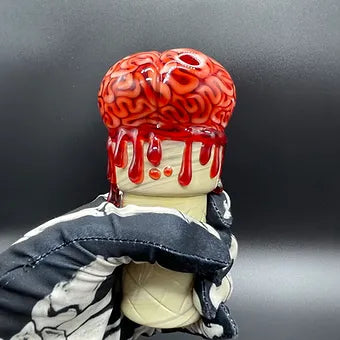 Artisan glass 10mm Brain Cone Rig - detailed craftsmanship
