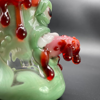 Brain Eater Bubbler glass art - premium handcrafted piece