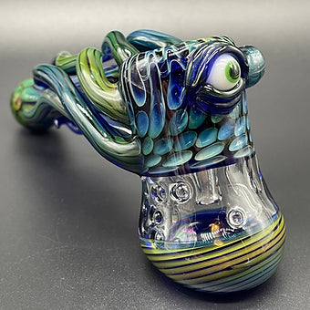 Leviathan Glass Tentacle Bubbler - hand-blown art