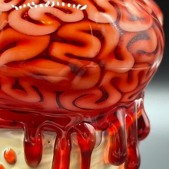 Hand-blown 10mm Brain Cone Rig - Leviathan Glass original