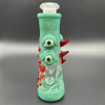 Hand-blown 14mm Aqua Mist Ash Catcher Set - Leviathan Glass original