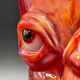 Hand-blown 14mm Loopty Loop Slide - Leviathan Glass original