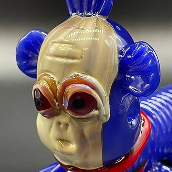 Hand-blown Labyrinth Worm Spoon - Leviathan Glass original