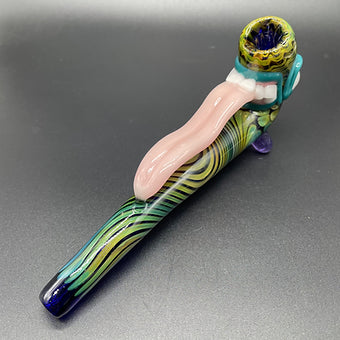 Hand-blown Long Tongue Gandalf - Leviathan Glass original
