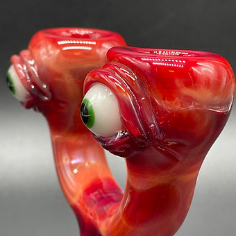 Hand-blown 14mm double tequila sunrise slide - Leviathan Glass original