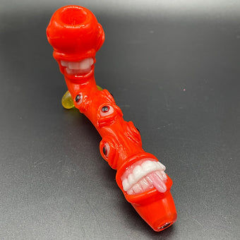 Hand-blown Poppy Argus Gandalf - Leviathan Glass original