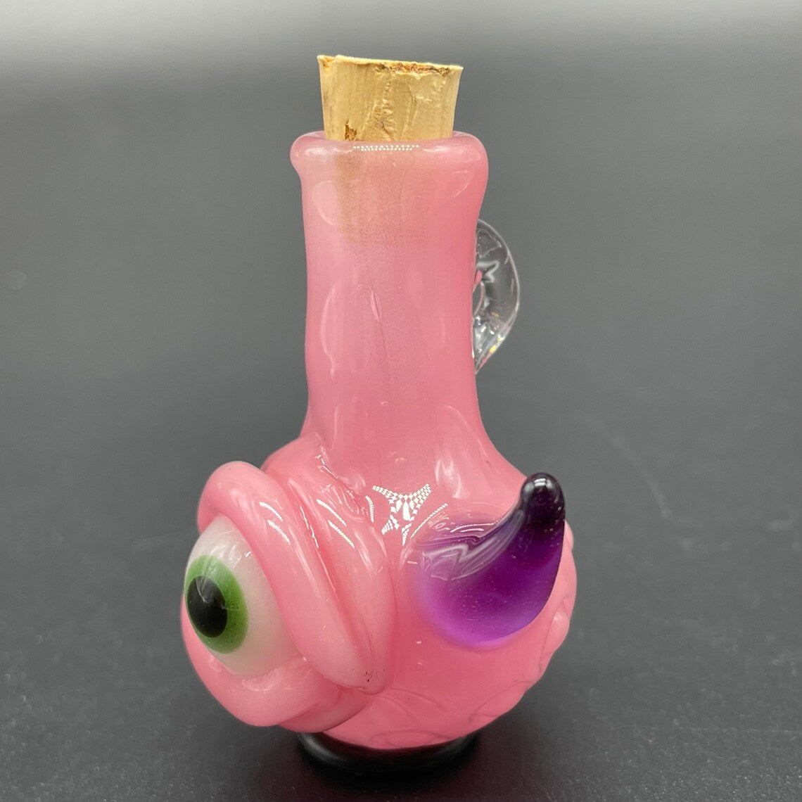 Premium Pink potion bottle / pendant - collectible glass art