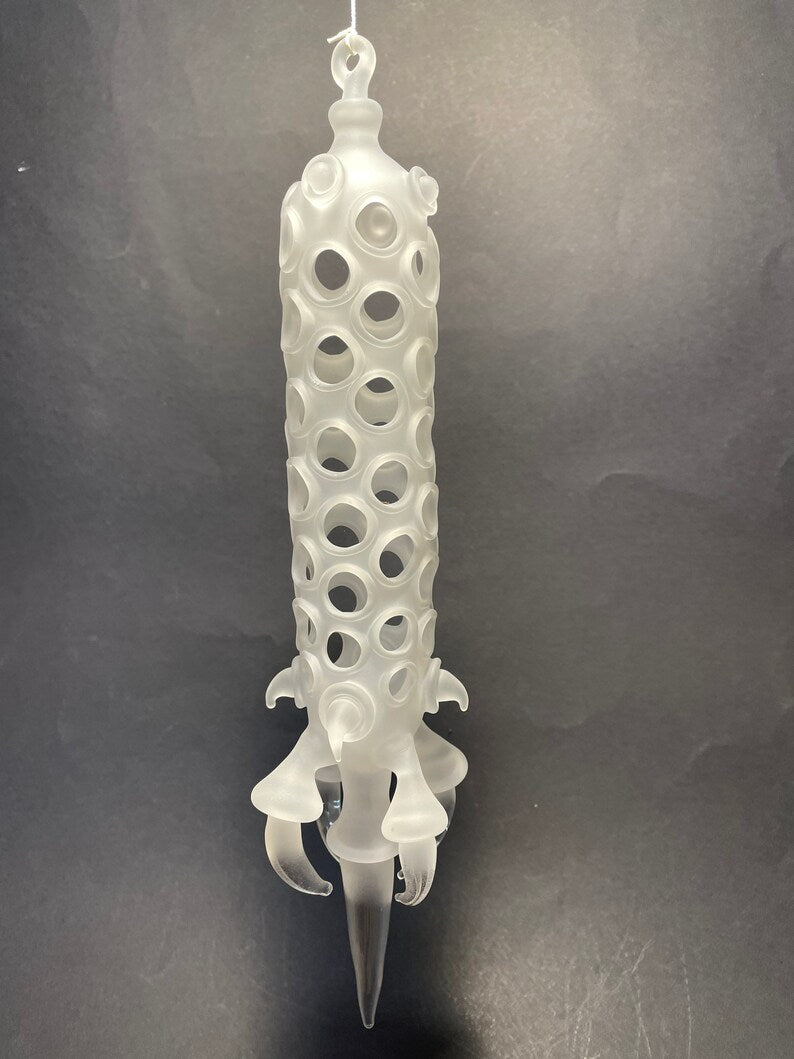 Glass claw sculpture glass art - premium handcrafted piece