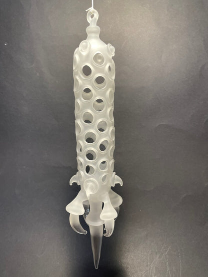 Glass claw sculpture glass art - premium handcrafted piece