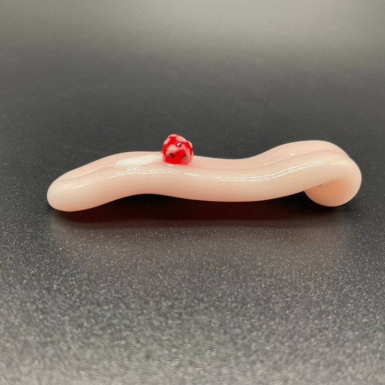 Leviathan Glass Glass mushroom Tongue pendant - hand-blown art
