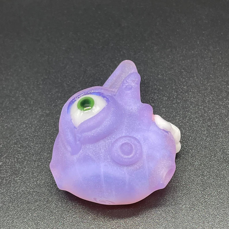 Pink slime shnozzle pendant craftsmanship - artisan glass work