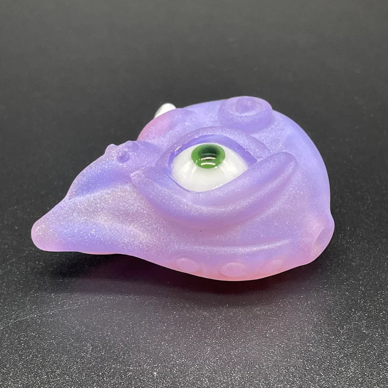 Leviathan Glass Pink slime shnozzle pendant - hand-blown art