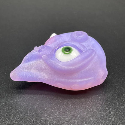 Leviathan Glass Pink slime shnozzle pendant - hand-blown art