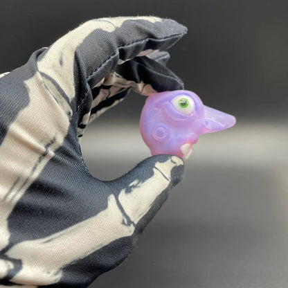 Premium Pink slime shnozzle pendant - collectible glass art