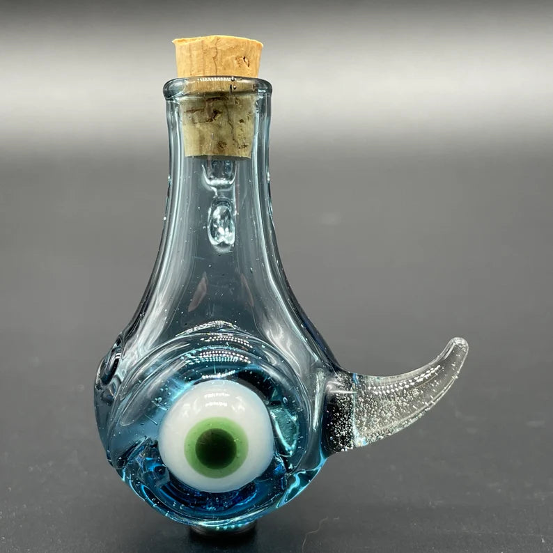 Leviathan Glass Blacklight potion bottle - hand-blown art