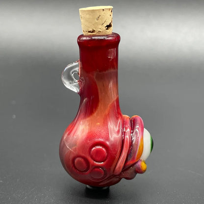 Premium Sunrise red cyclops potion bottle - collectible glass art