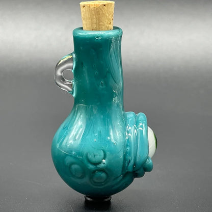 Agua azule cyclops potion bottle craftsmanship - artisan glass work