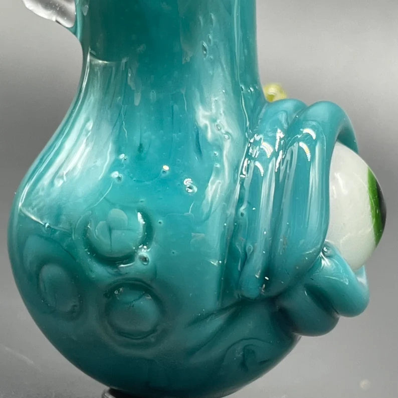 Leviathan Glass Agua azule cyclops potion bottle - hand-blown art