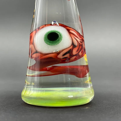 Alien abduction ornament (Brain) by Leviathan Glass - artisan detail