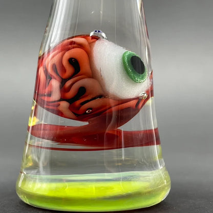 Alien abduction ornament (Brain) glass art - premium handcrafted piece