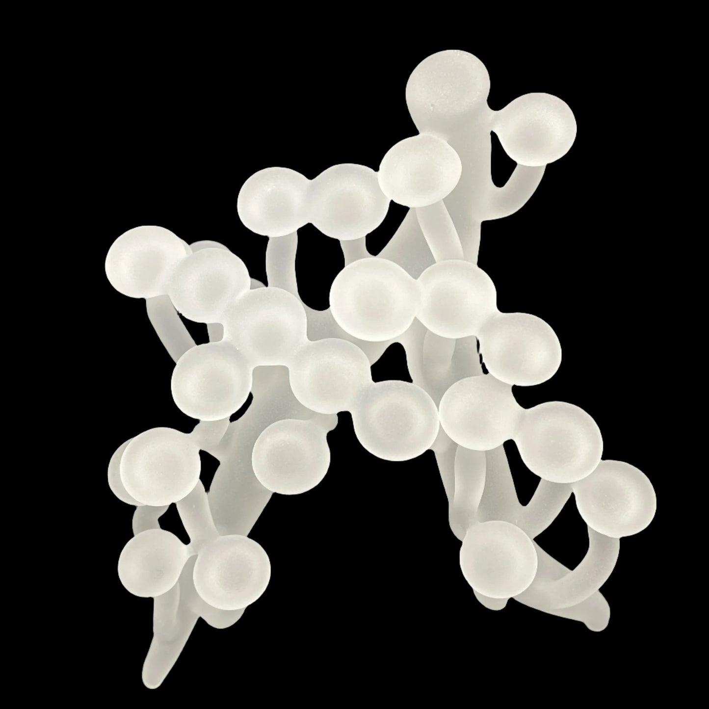 Hand-blown Glass mushroom sculpture - Leviathan Glass original