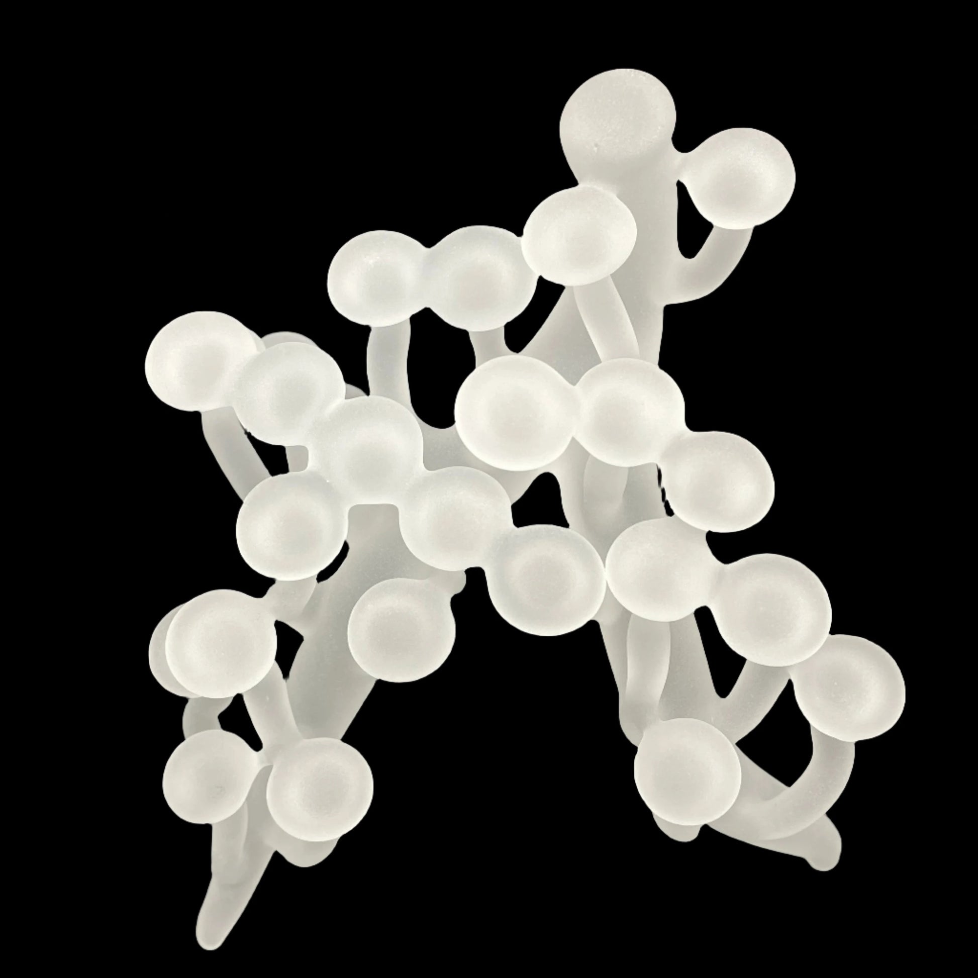 Hand-blown Glass mushroom sculpture - Leviathan Glass original