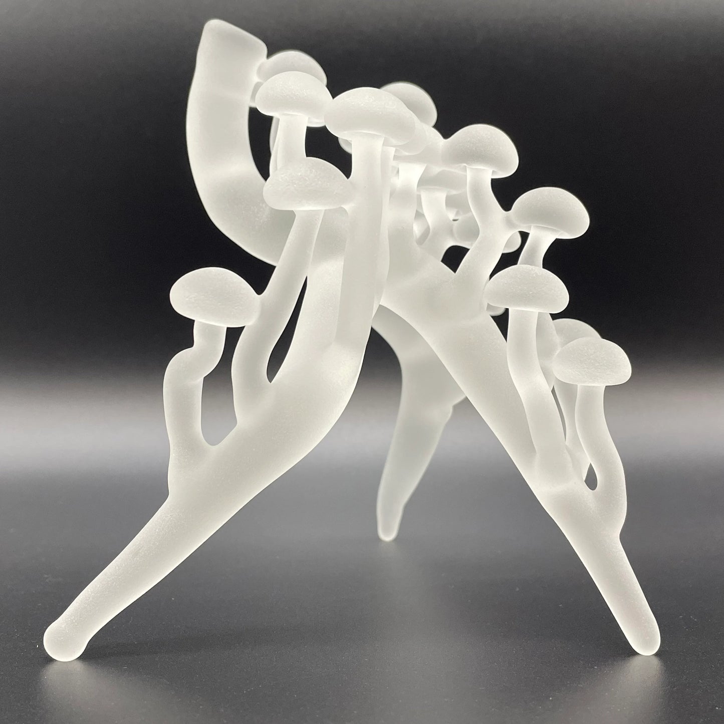 Leviathan Glass Glass mushroom sculpture - hand-blown art