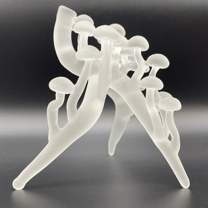 Leviathan Glass Glass mushroom sculpture - hand-blown art