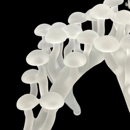 Glass mushroom sculpture glass art - premium handcrafted piece
