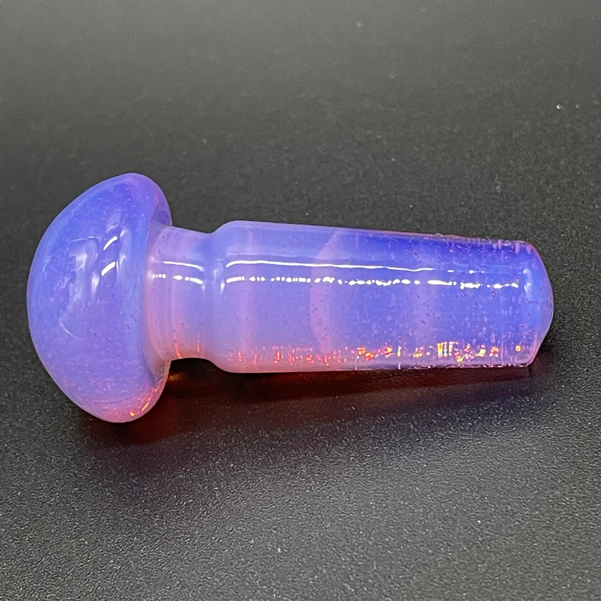 Premium Pink slime mushroom decanter - collectible glass art