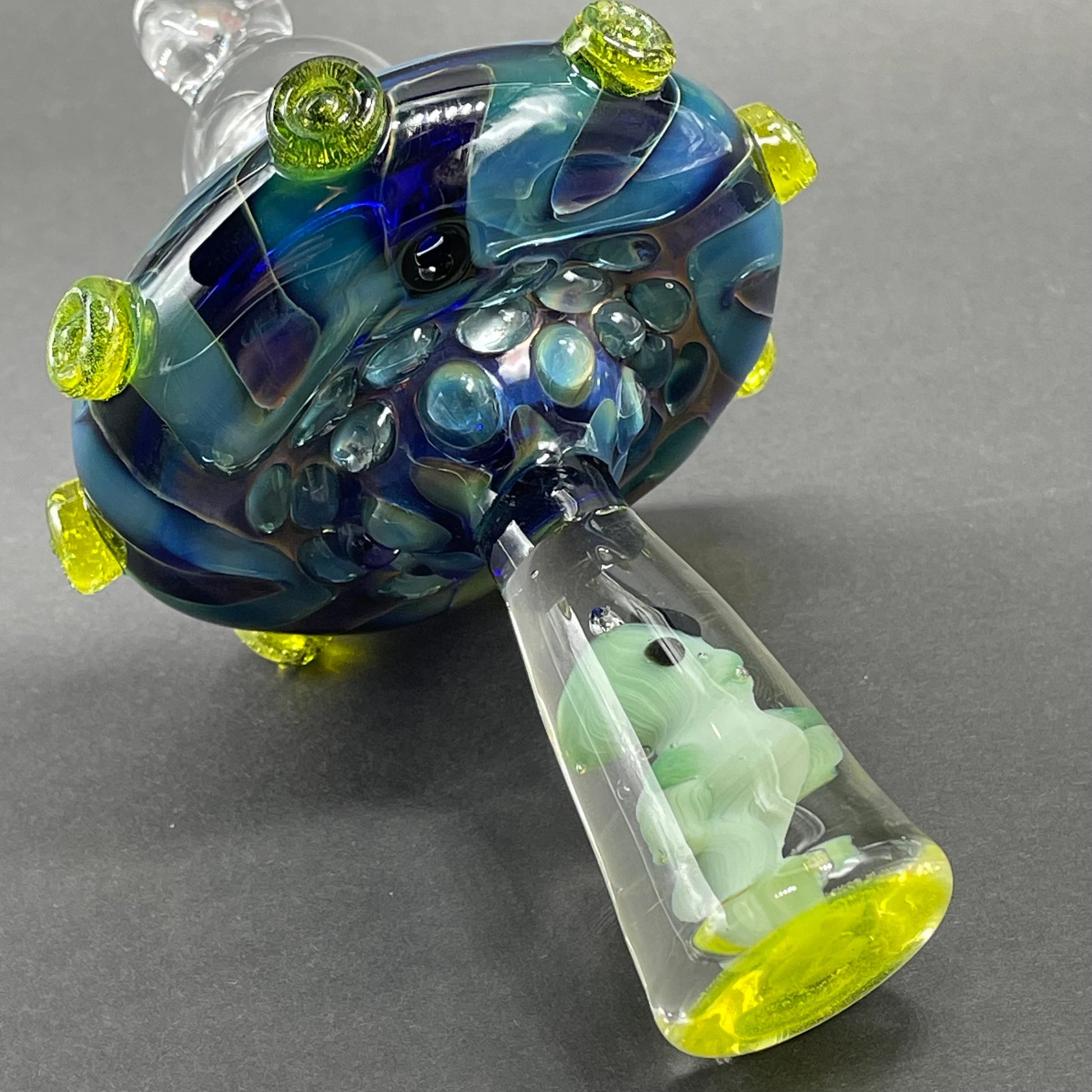Hand-blown Alien abduction ornament (Alien) - Leviathan Glass original