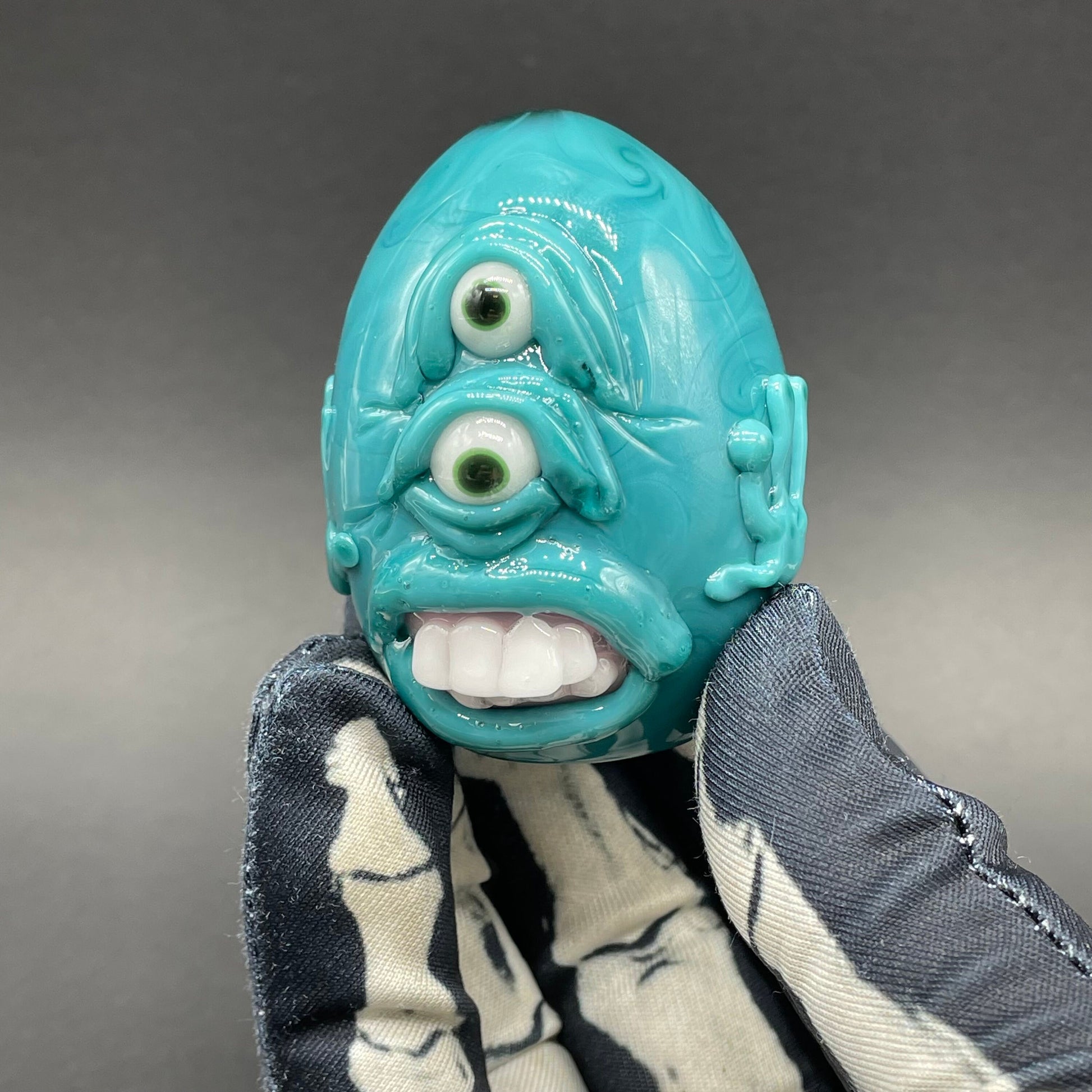 Monster egg sculpture glass art - premium handcrafted piece