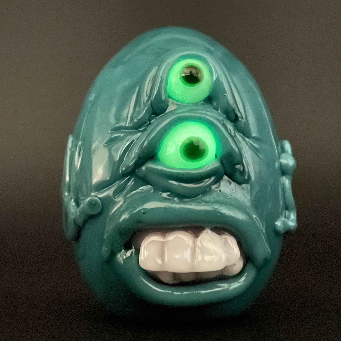 Premium Monster egg sculpture - collectible glass art
