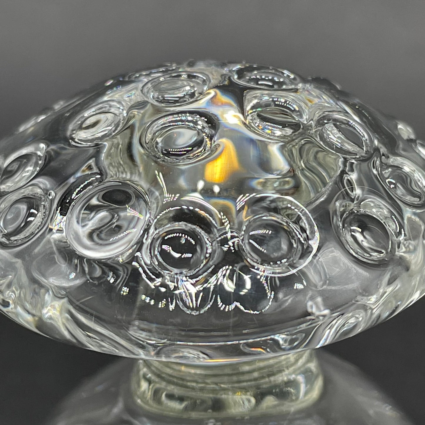 Votive mushroom light craftsmanship - artisan glass work
