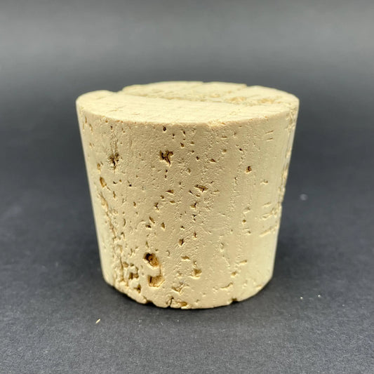 Hand-blown glass Wood Cork by Leviathan Glass
