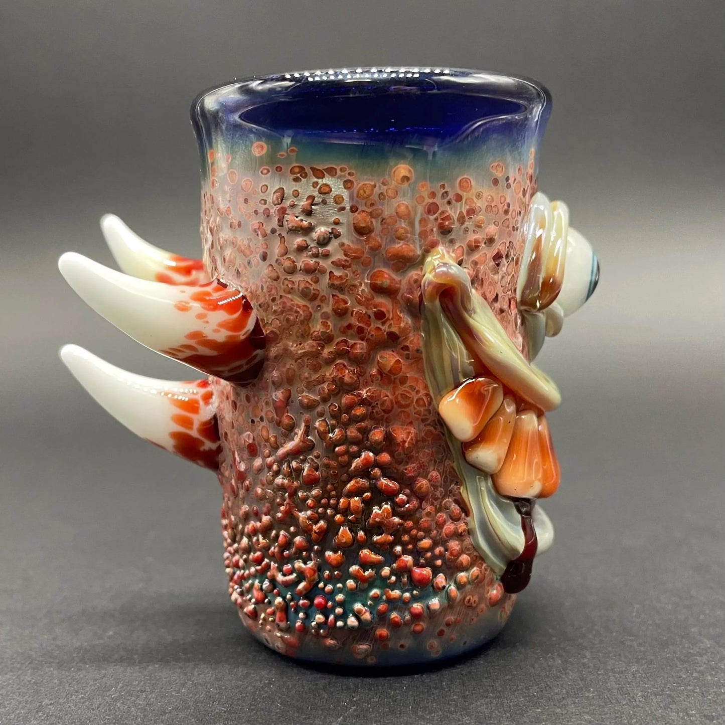 Leviathan Glass Beware I Bite Shot Glass - hand-blown art