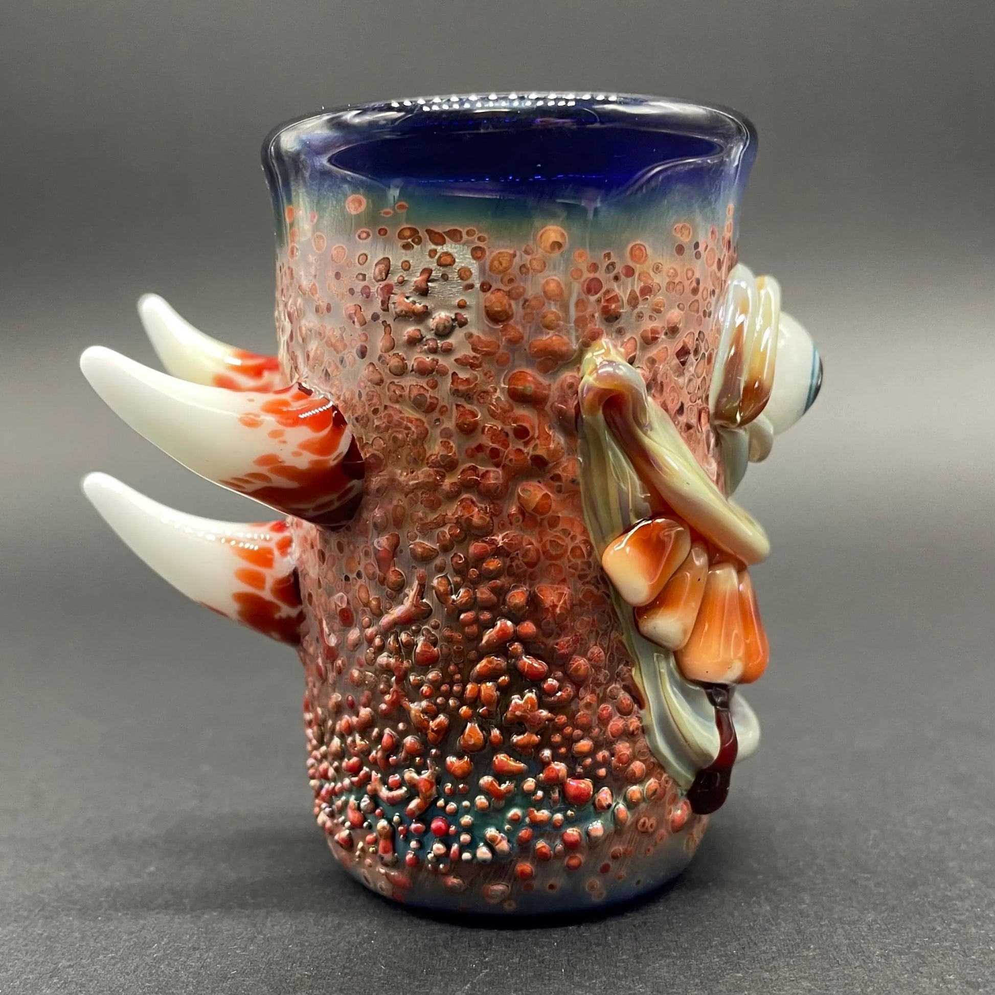 Leviathan Glass Beware I Bite Shot Glass - hand-blown art