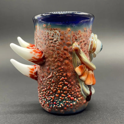 Leviathan Glass Beware I Bite Shot Glass - hand-blown art