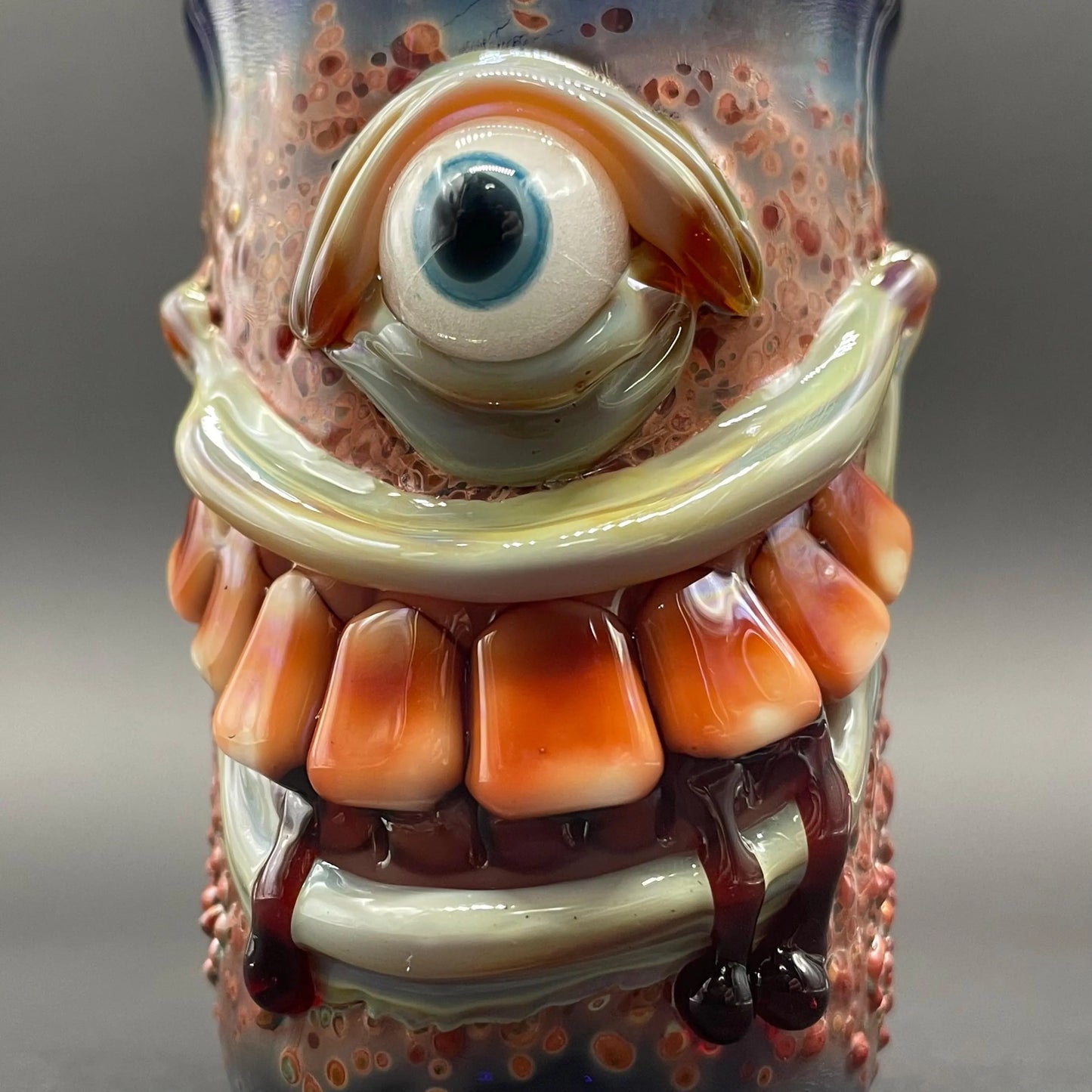 Beware I Bite Shot Glass craftsmanship - artisan glass work