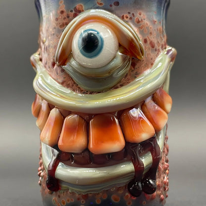 Beware I Bite Shot Glass craftsmanship - artisan glass work