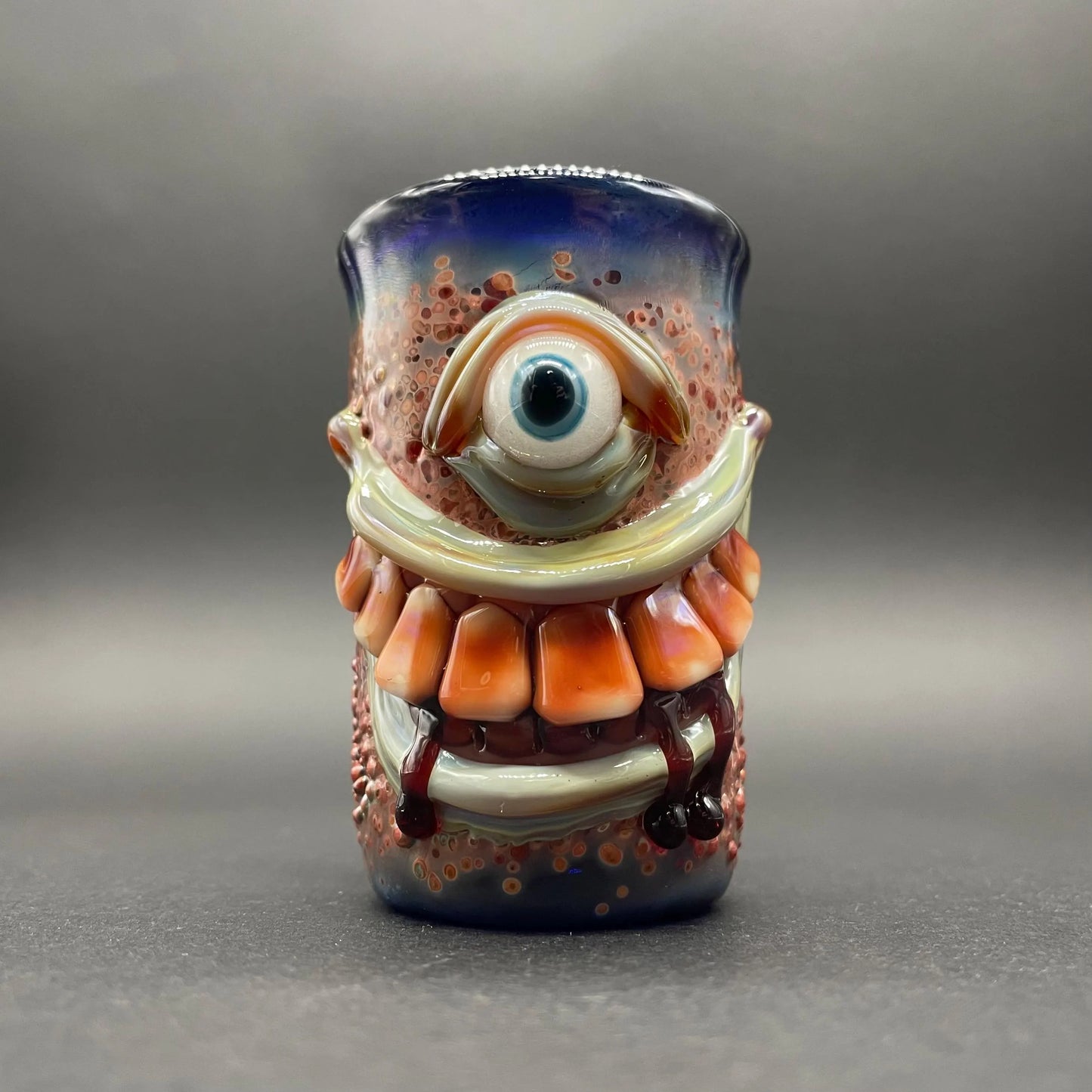 Premium Beware I Bite Shot Glass - collectible glass art