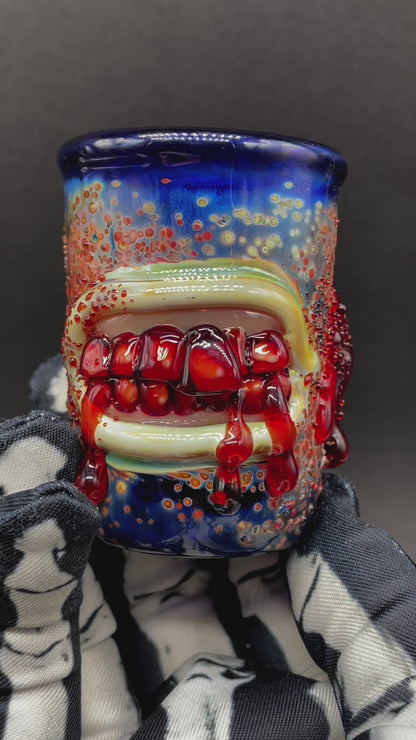 Bite your tongue shot glass