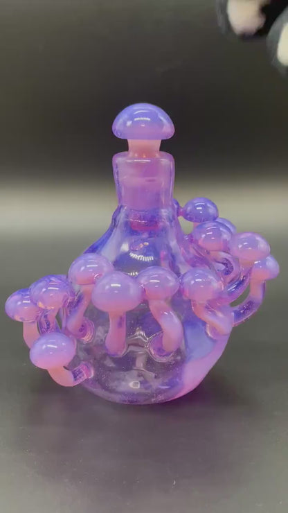 Pink slime mushroom decanter