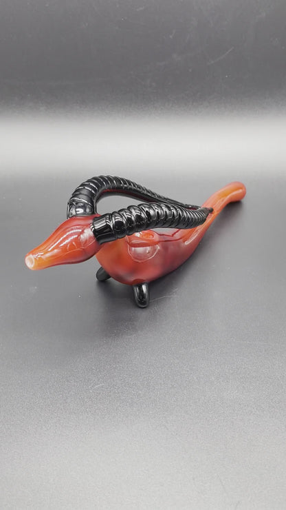 large red taurus steamroller