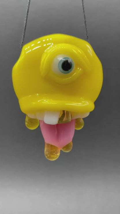 Have a nice day glass pendant