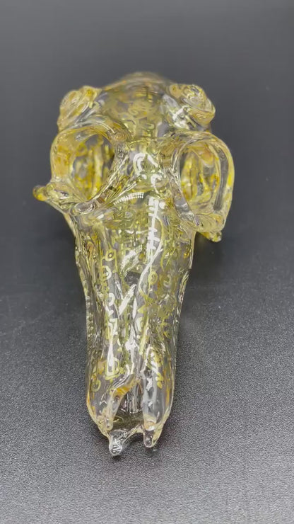 Mystical Gold rune skull
