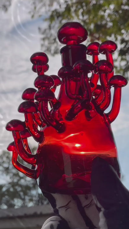 Red mushroom decanter